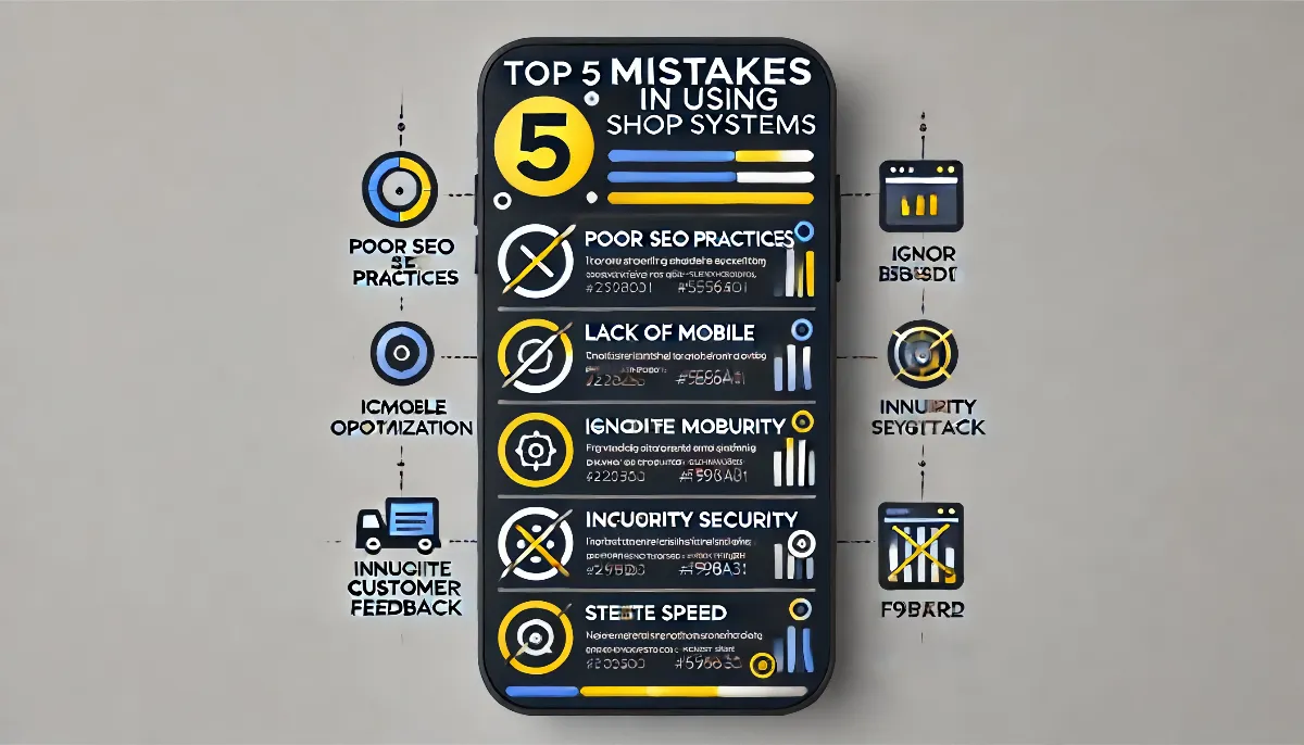 Top 5 Fehler bei der Shopsystem Nutzung